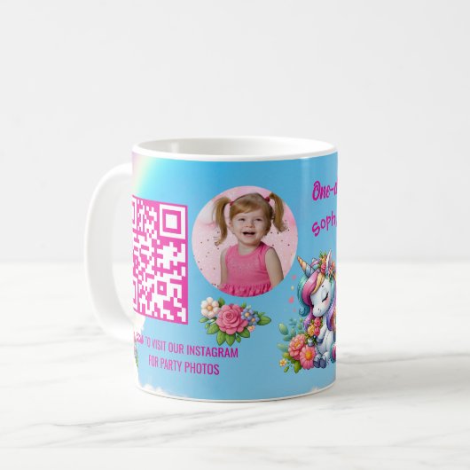 Mug Favori de code-barres de fête d'anniversaire pour (Devant gauche)