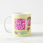 Mug Favori de code-barres de fête d'anniversaire pour  (Gauche)