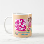 Mug Favori de code-barres de fête d'anniversaire pour (Gauche)