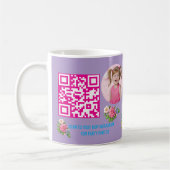 Mug Favori de code-barres de fête d'anniversaire pour (Gauche)