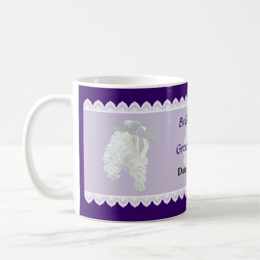 Mug Favoris de mariage Lilacs blancs (Gauche)