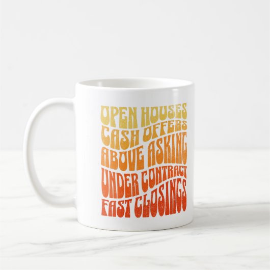 Mug Favoris immobilier Realtor Super Retro Boho (Gauche)