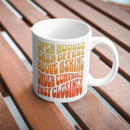 Mug Favoris immobilier Realtor Super Retro Boho