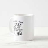 Mug Favorite child accusing funny toxits for parents (Devant gauche)