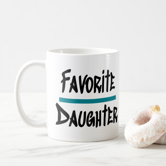 Mug Favorite Fille Mignonne Nouveauté amusante (Avec donut)