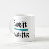 Mug Favorite Fille Mignonne Nouveauté amusante (Devant gauche)