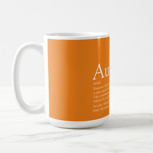 Mug Favorite Tante Définition Orange (Gauche)