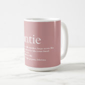 Mug Favorite Tante Tante Définition Fun Rose (Devant droit)