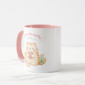 Mug Favourite Aunt Cute Kawaii Kitty Cat Sweet Pink (Devant gauche)