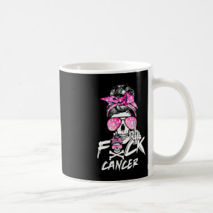 Mug Fck Cancer du sein femmes guerrière rose Ruban Mes