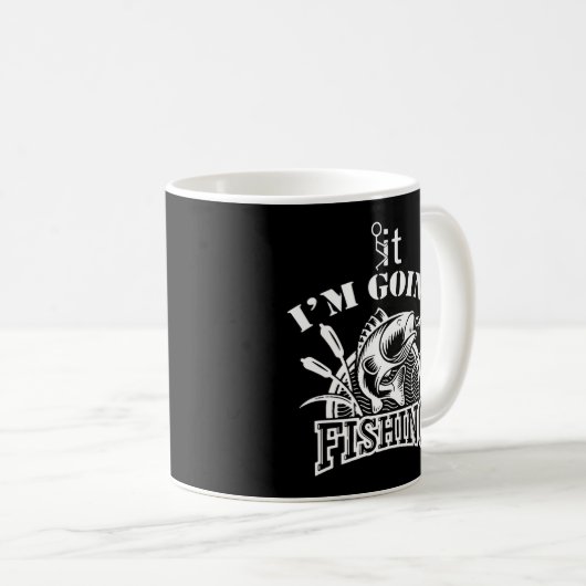 Mug F'Ck C'Est Je Vais Pêche Basse Pêche Pêche Poisson (Devant droit)