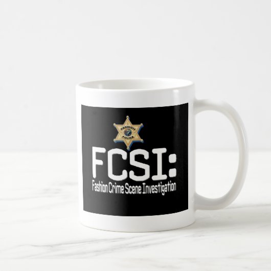 Mug FCSI :  Enquête de scène du crime de mode (Droite)