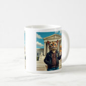 Mug FDT Chat dans la veste en cuir (Devant droit)