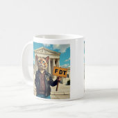 Mug FDT Chat dans la veste en cuir (Devant gauche)
