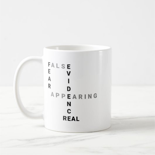 Mug Fear False Evidence Appearing Real Motivational  (Gauche)