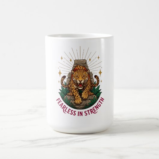 Mug Fearless In Strength Aztec Jaguar Graphique pour F (Centre)