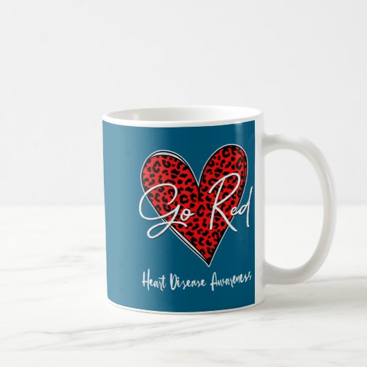 Mug February Is Red Heart Health Heart Disease Awarene (Droite)