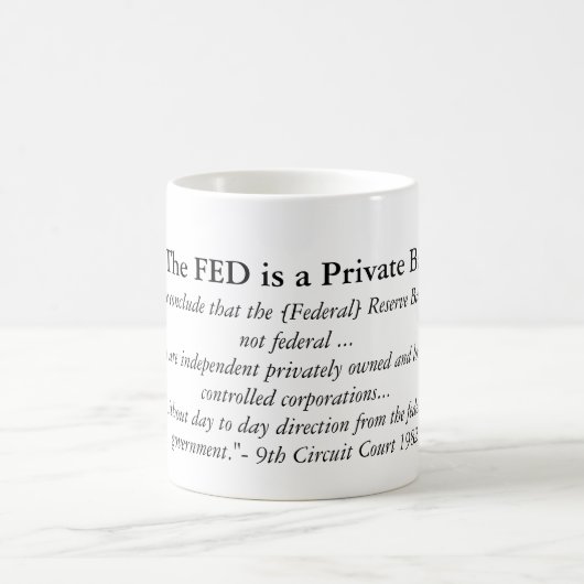 Mug FED est une banque privée (Centre)