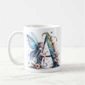 Mug Fée à lettre monogramme A (Gauche)