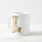 Mug Fée Arc-en-ciel Initiale 'J' (Devant gauche)