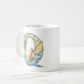Mug Fée arc-en-ciel initiale 'Q' (Devant gauche)