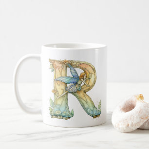 Mug Fée Arc-en-Ciel Initiale 'R'