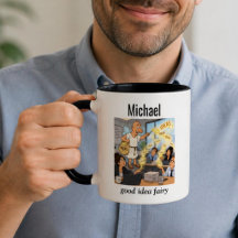 Fée Bonne Idée Colègue Drôle Café Personnalisé