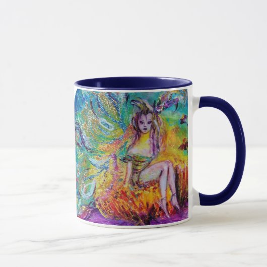 Mug FÉE DANS LA NUIT - Personnalisé (Droite)