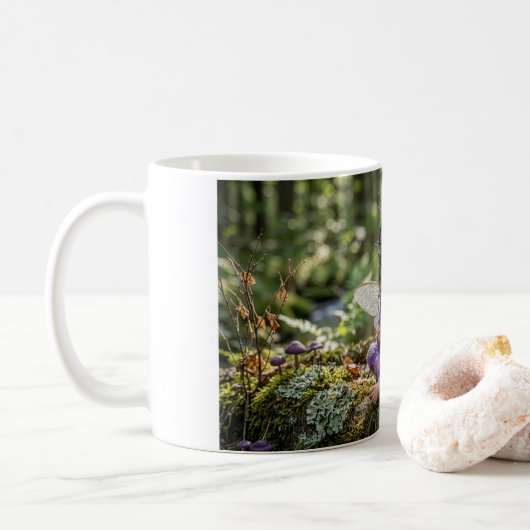 Mug Fée Dans Le Violet (Avec donut)