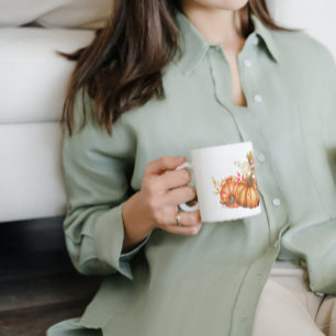 Mug Fée de forêt & Bouquet Citrouille d'automne