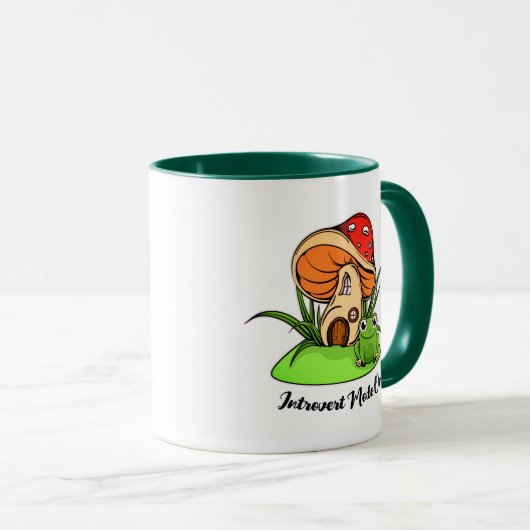Mug Fée de grenouille et champignons : Mode d'introduc (Devant droit)