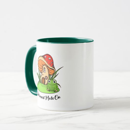 Mug Fée de grenouille et champignons : Mode d'introduc (Devant gauche)