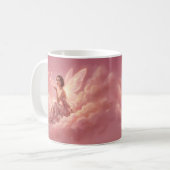Mug Fée de la Saint-Valentin sur des nuages roses Fant (Devant gauche)