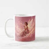 Mug Fée de la Saint-Valentin sur des nuages roses Fant (Gauche)