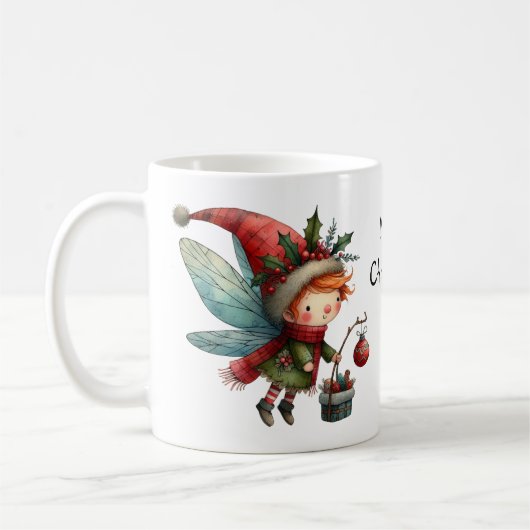 Mug Fée de Noël mignonne (Gauche)