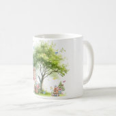 Mug Fée de printemps de Pâques à l'aquarelle (Devant droit)