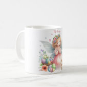 Mug Fée de printemps de Pâques à l'aquarelle (Devant gauche)