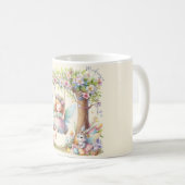 Mug Fée de printemps de Pâques à l'aquarelle (Devant droit)