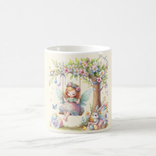 Mug Fée de printemps de Pâques à l'aquarelle