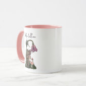 Mug Fée d'ours rose mou dans la forêt enchantée (Devant gauche)