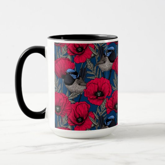 Mug Fée et pavots (Gauche)