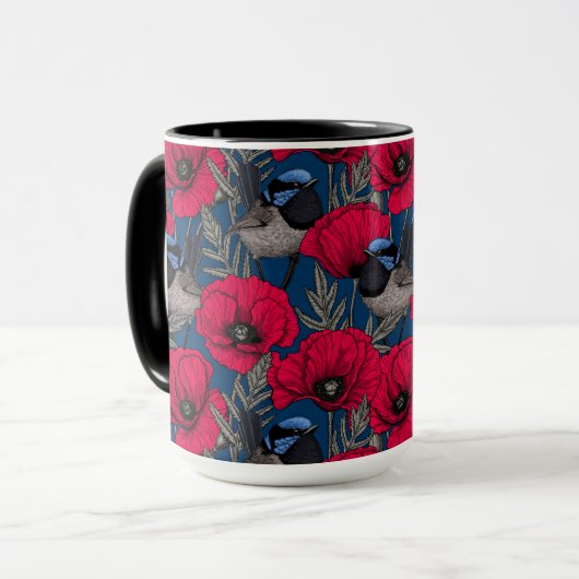 Mug Fée et pavots (Devant gauche)