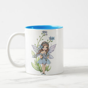 Mug Fée Fleur Myosotis Mignonne