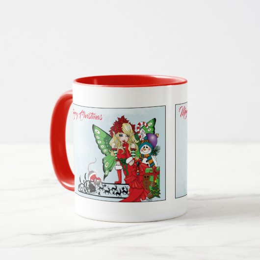 Mug Fée Jouets de Noël (Devant gauche)