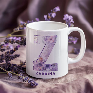 Mug Fée Lilac personnalisée Monogramme Z