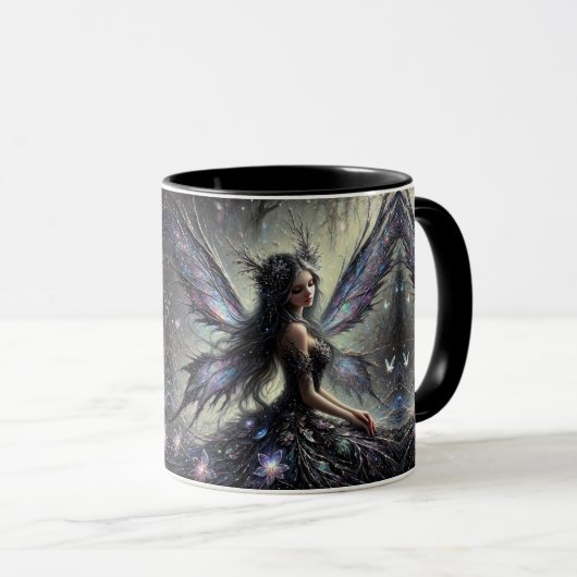 Mug fée noire (Devant droit)