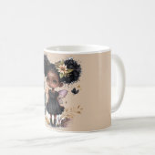 Mug Fée noire mignonne (Devant droit)
