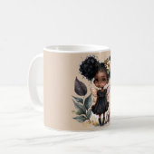 Mug Fée noire mignonne (Devant gauche)