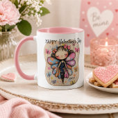 Mug Fée papillon mignonne de la Saint-Valentin personn