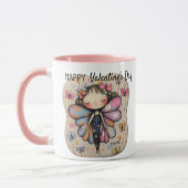 Mug Fée papillon mignonne de la Saint-Valentin personn (Gauche)